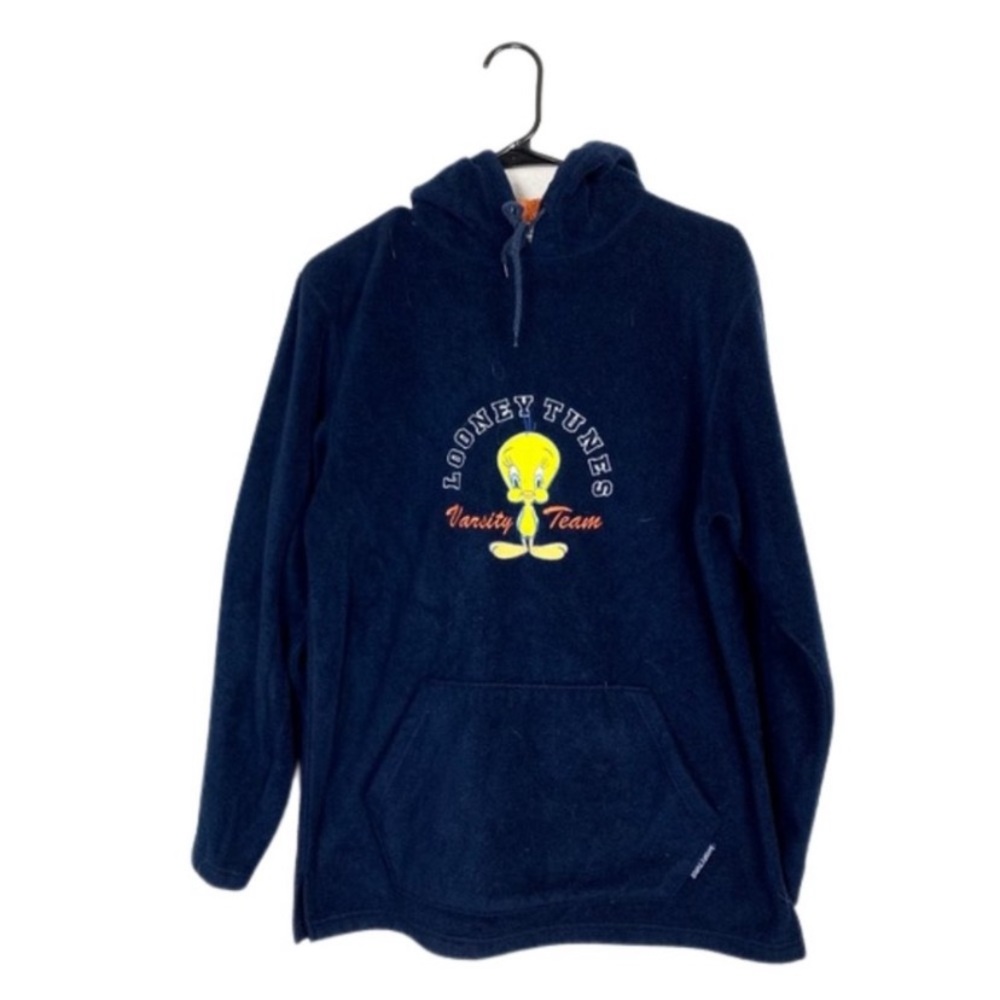 Y2K looney tunes tweety bird graphic pull over hoodie